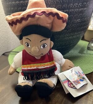 It's A Small World MEXICO BOY Walt Disney Store Bean Bag NWT